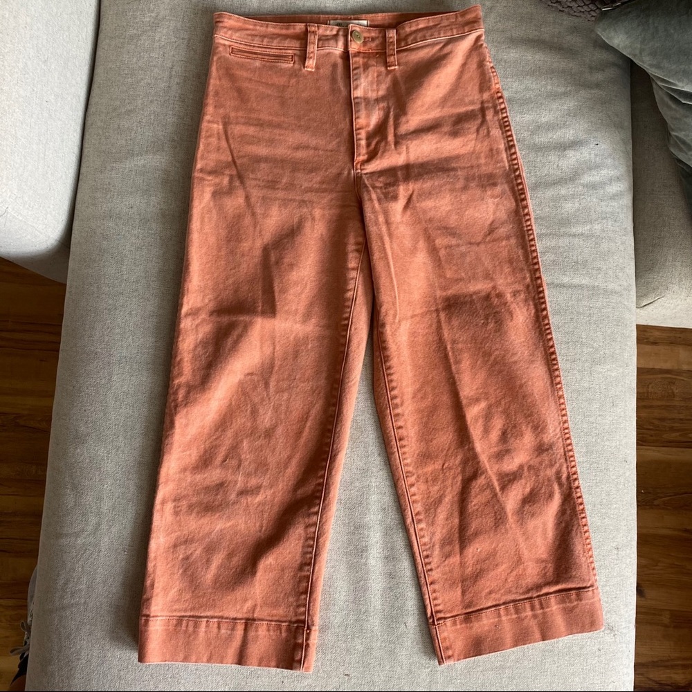 Madewell Slim Emmett Wide-Leg Crop Pants